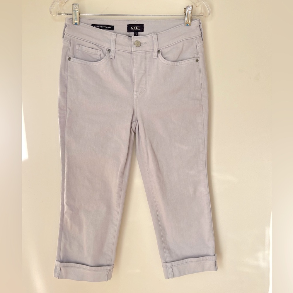 NYDJ Marilyn Crop jean Size 2 Gray Like New worn once